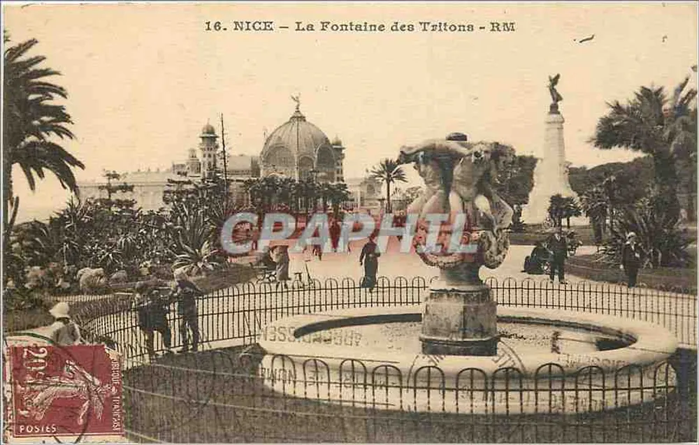 Nizza — Fontein van de Tritonen — RM - Voorkant