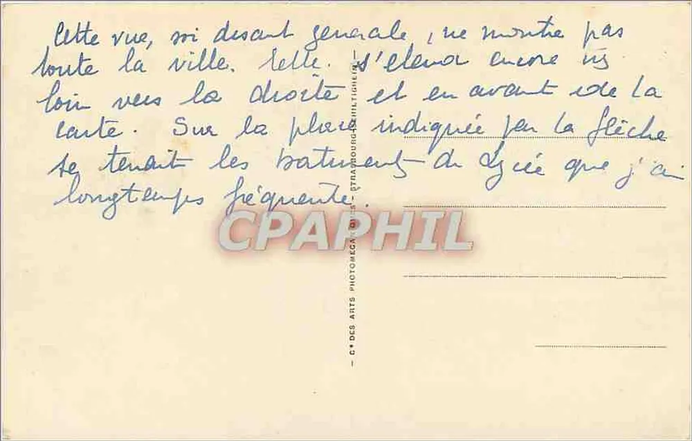Angers — Vista geral — C° dos Arts de Strasbourg, n° 320 - Verso