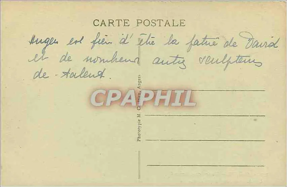 Angers - Musée Logis-Barrault - Une Salle de Sculpture - L. V., phot. - Verso