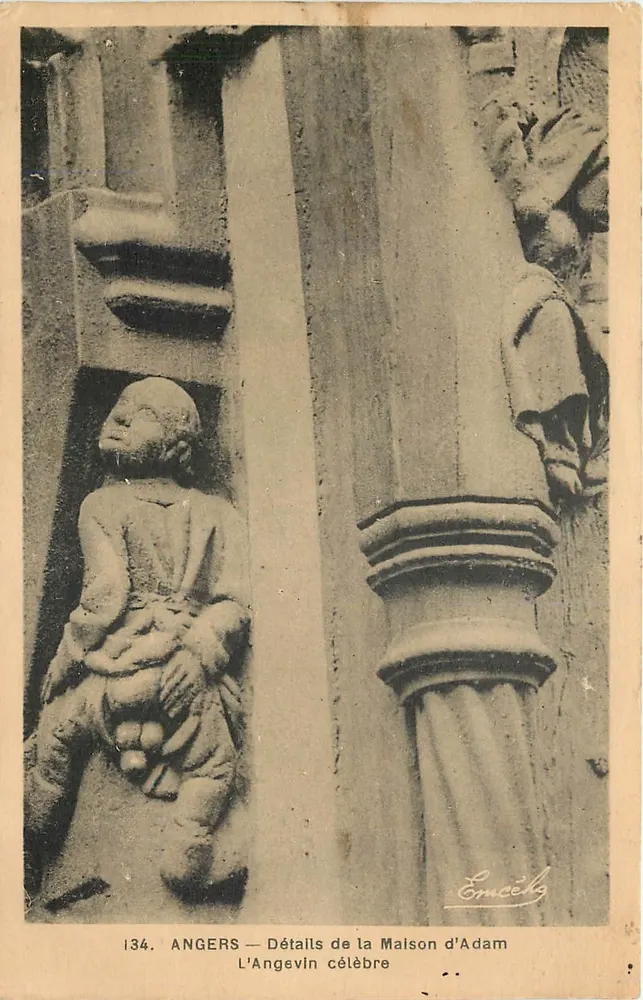 Angers — Details des Hauses Adam, Das berühmte Angevin — Verlag Emcél - Vorderseite