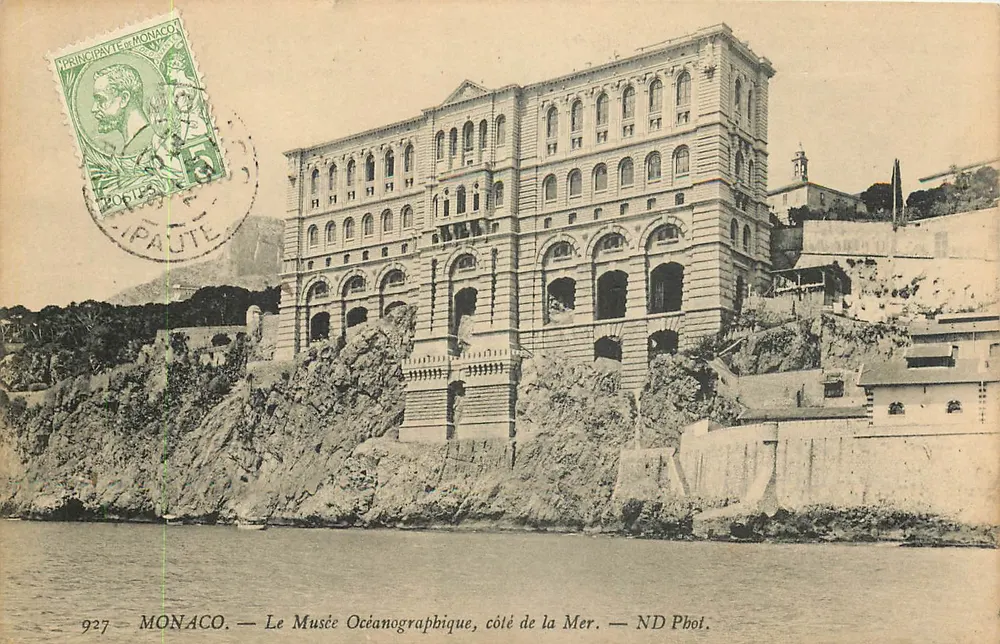 Monako — Muzeum Oceanograficzne, strona z morzem — ND Phot. - Awers