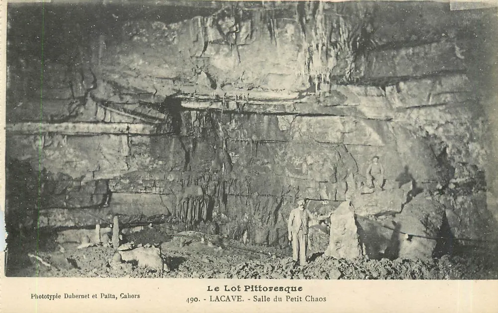 Lacave - Saal des Kleinen Chaos — Das pittoreske Lot — Phototypie Dubernet et Paila, Cahors, Nr. 490 - Vorderseite