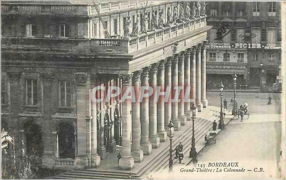 Bordeaux : Grand-Théâtre — La Colonnade — C.B. - Recto