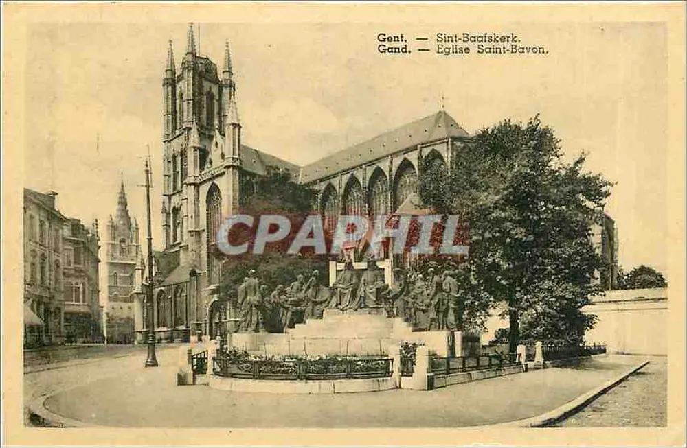 Gent — Sint-Baafskeerk. — Church of St. Bavon. - Front
