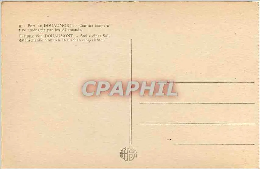 Fort de Douaumont — Kooperativ von den Deutschen umgebauter Essensraum - Rückseite