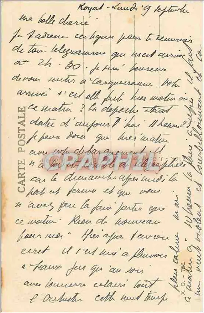 Royat — Estabelecimento Termal — vista dos banhos da fonte Eugène - Verso