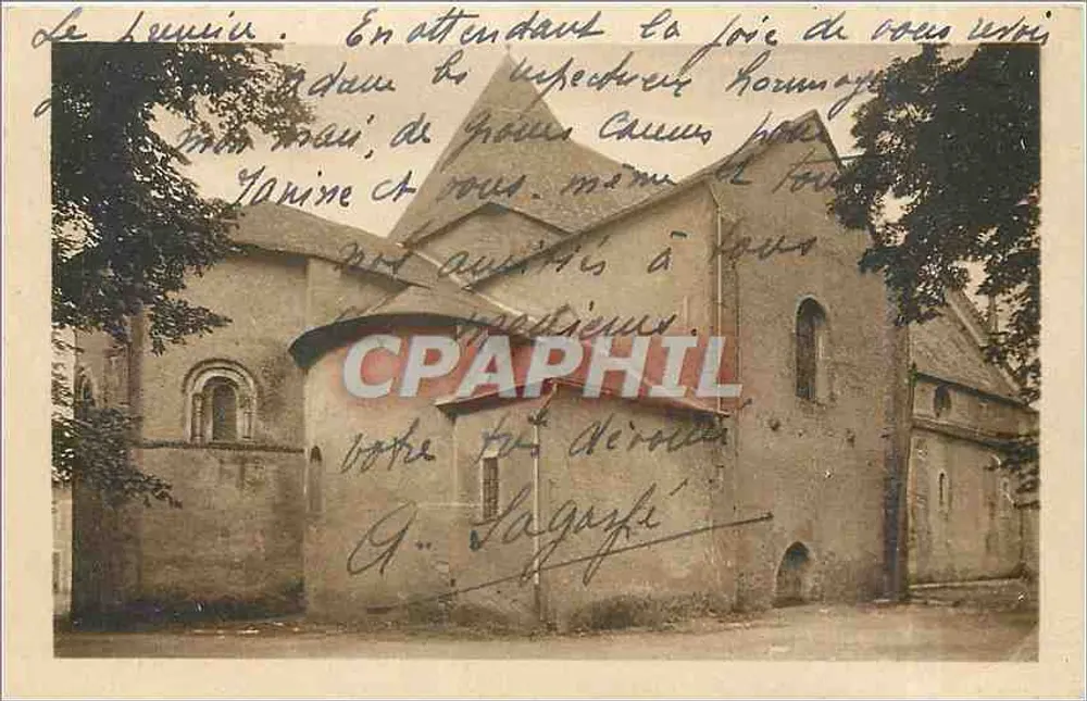 ले लेओउईसी के चर्च — अब्सिड के दृश्य — C. C. 4. MORLAAS (B.-P.) - आगे