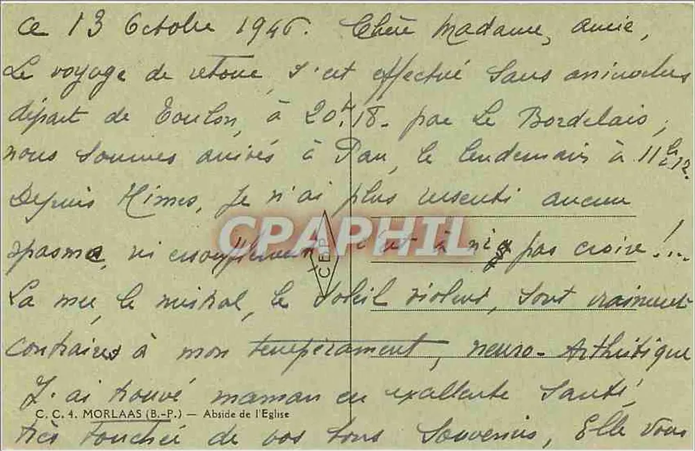 ले लेओउईसी के चर्च — अब्सिड के दृश्य — C. C. 4. MORLAAS (B.-P.) - पीछे