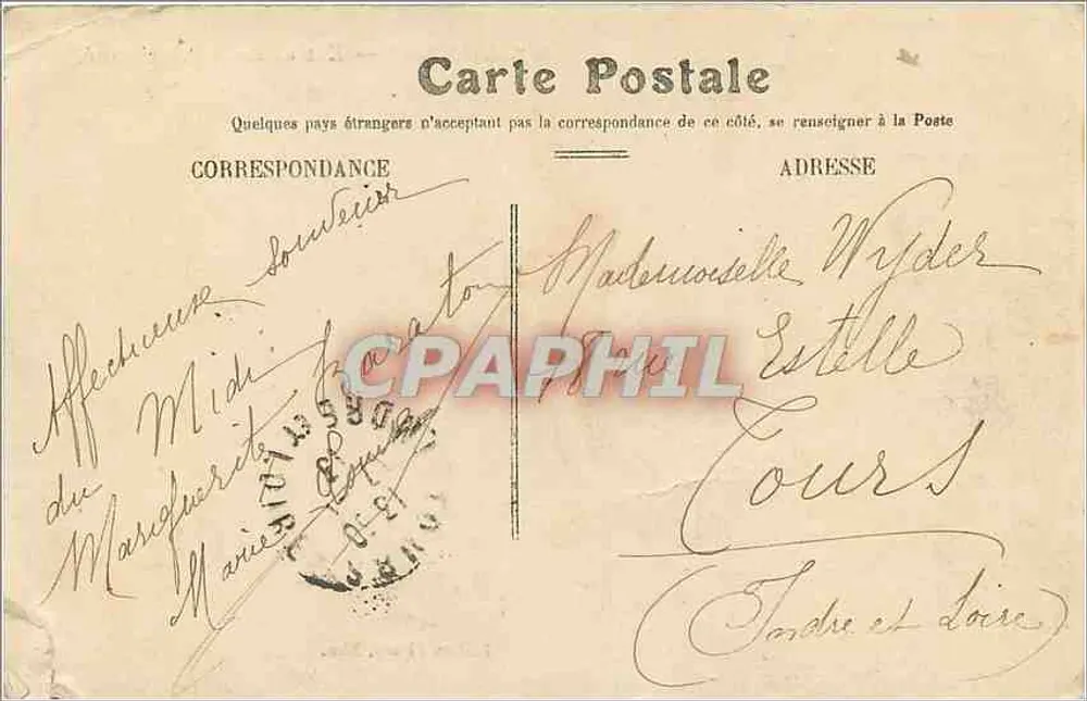 Mônaco — Entrada da Principalidade — Edição Picard, n°107 - Verso