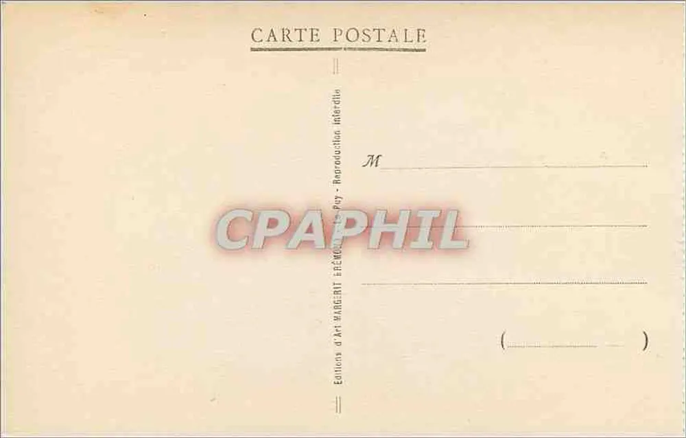 Le Puy - Statue colossale de N.-D. de France — Éditeur : Editions d'Art WANDERIT, n° 46 - Verso