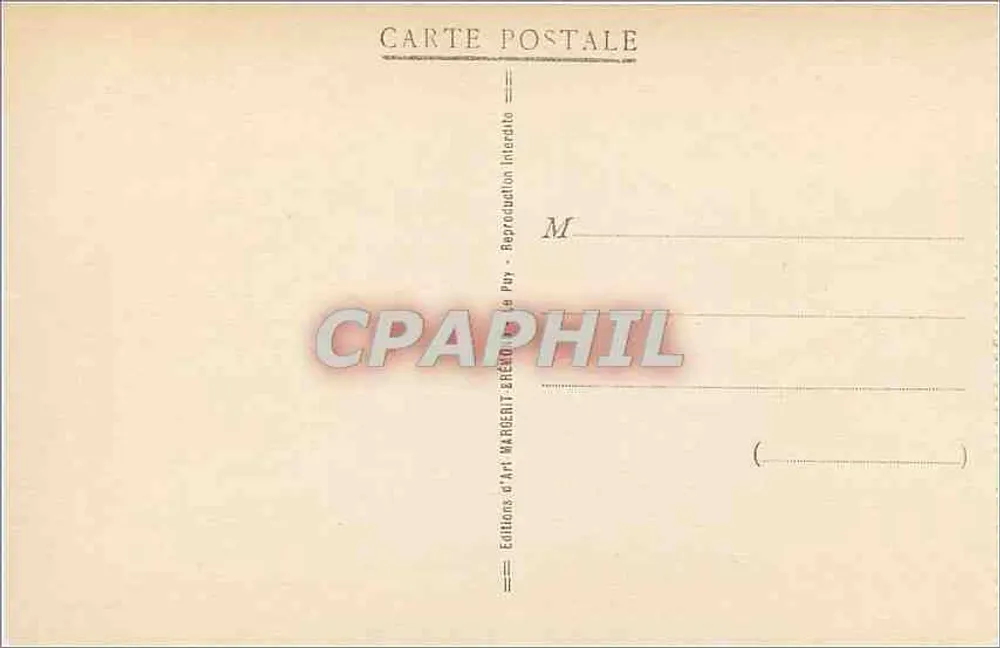Basilikalkathedrale N.-D. du Puy — Die Schwarze Jungfrau — Éditions d'Art Margerit, Le Puy - Rückseite