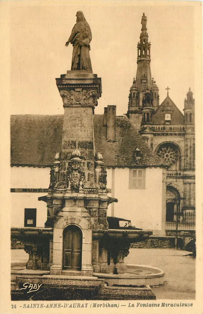 Sainte-Anne-d'Auray (Morbihan) — La Fontaine Miraculeuse — Éditeur Gaby, n°24 - Recto