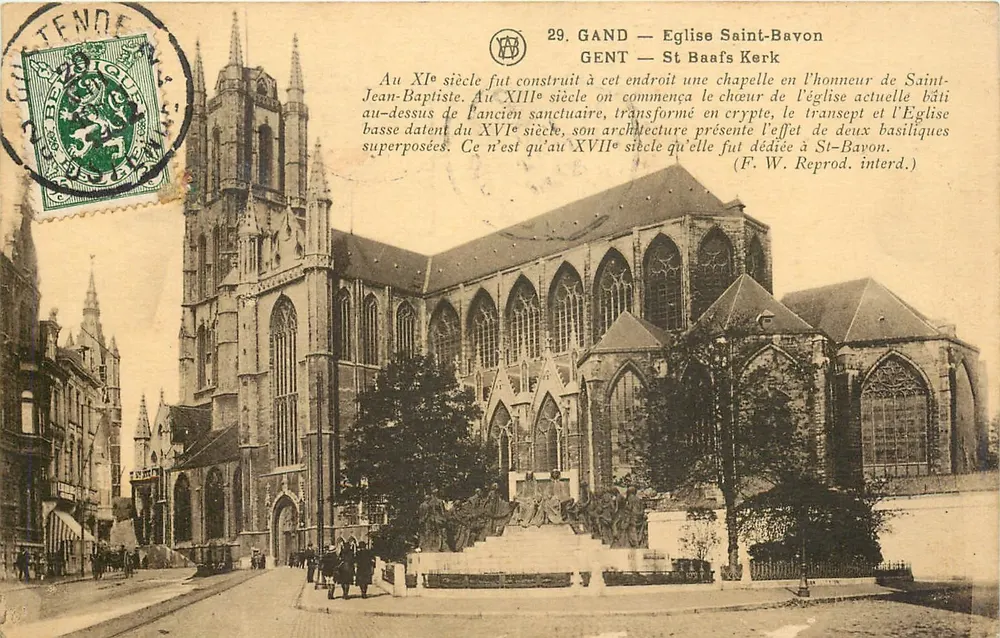 Gand — Igreja de São Bavon — GENT — Igreja de São Baaf - Frente