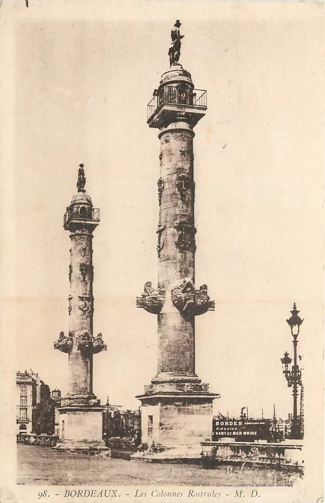 Bordeaux - As Colunas Rostrais — M. D. (n° 98) - Frente