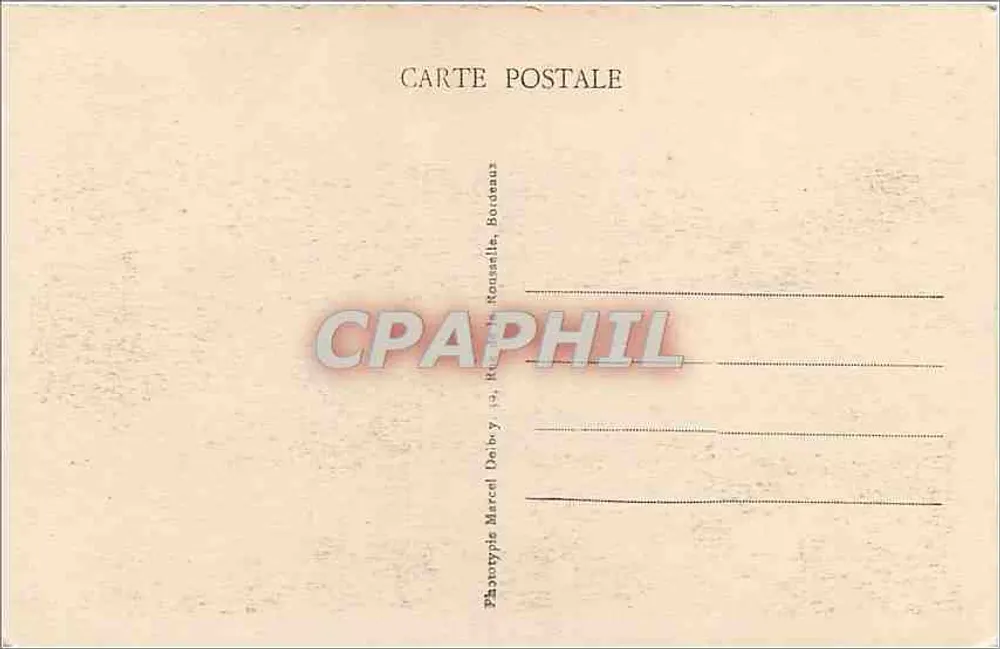 Bordeaux - As Colunas Rostrais — M. D. (n° 98) - Verso