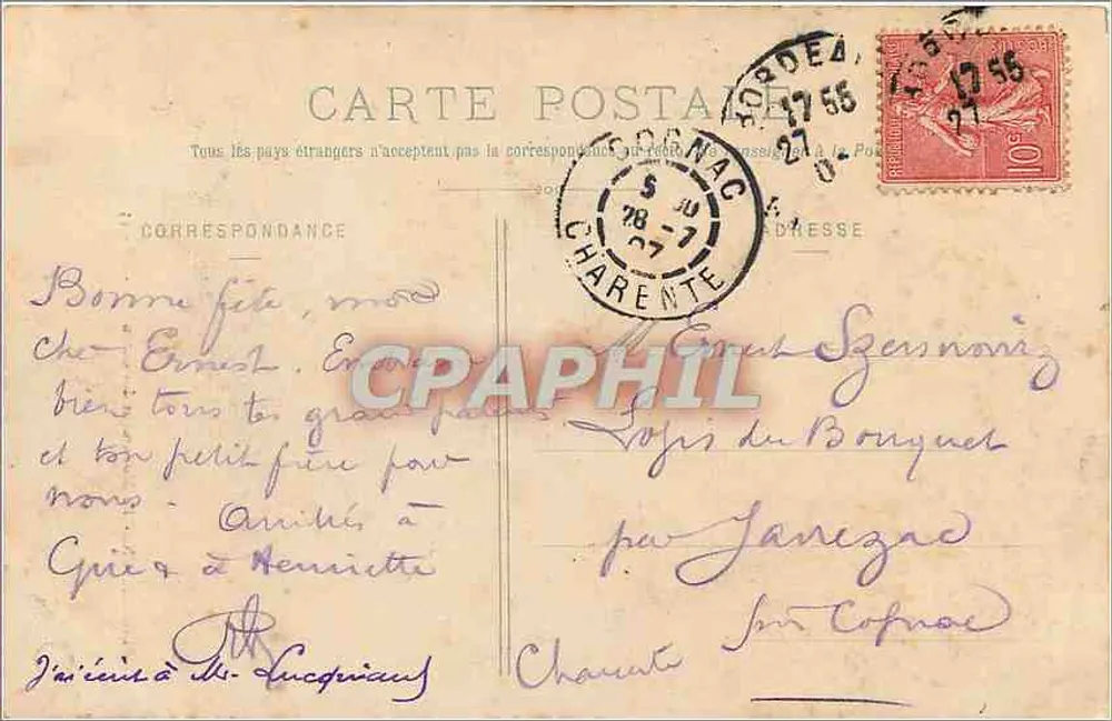 Bordeaux - El Monumento de los Girondinos - BR-43 - Reverso