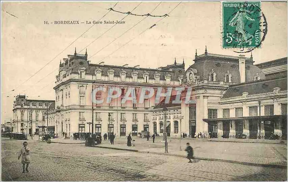 Bordeaux — A Estação Saint-Jean — Michel e Forgeot, editor - Frente