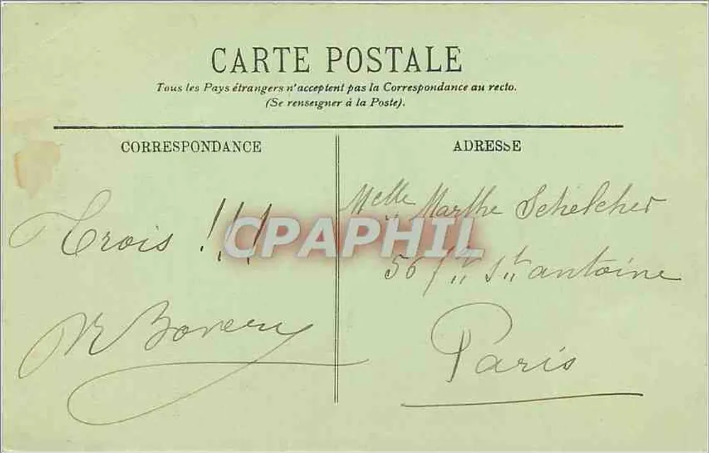 Bordeaux — La Tour de la Grosse Cloche — LL. - Verso