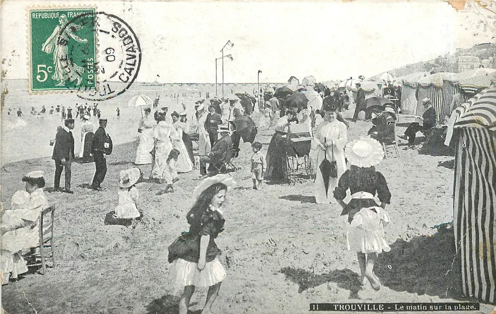 Trouville - A manhã na praia — editor não visível, n° de série 11 - Frente