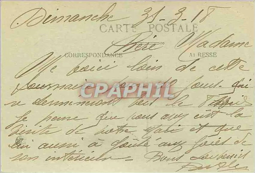 Lyon — Lembrança de Lyon — E.R. n°124 - Verso
