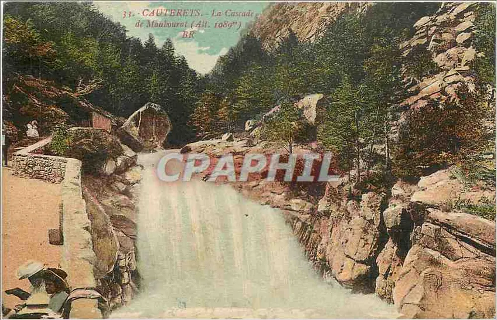 Cauterets - A Cascata de Maubourat (Alt. 1089m) — Bloc frères, imp.-édit. Bois-Leaux - Frente
