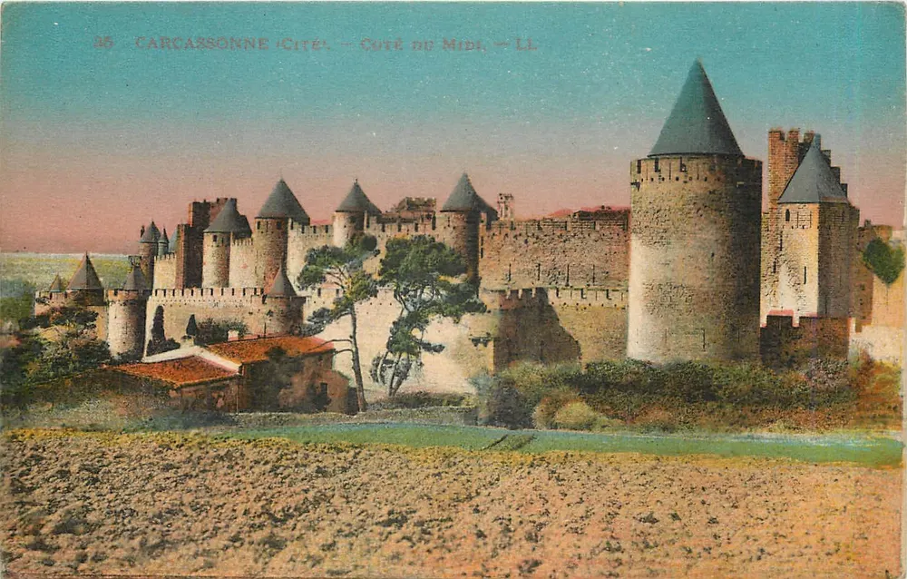 Carcassonne - Cidade - Lado de Midi — LL - Frente