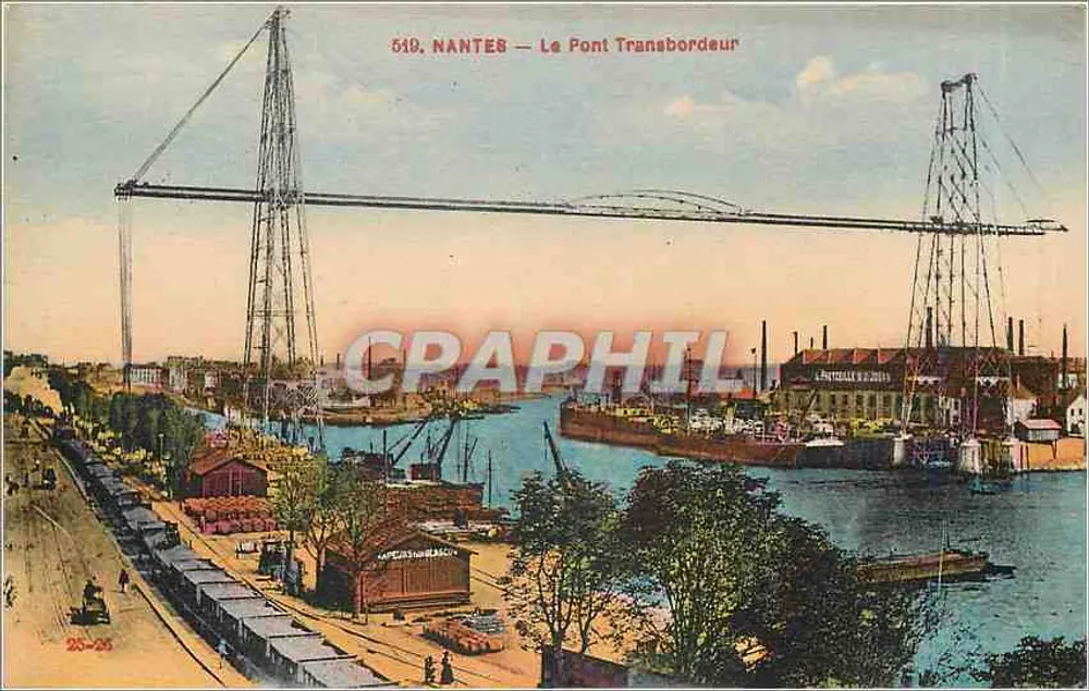 NANTES — O Ponte Transbordeur — F. Chapeau, Nantes - Frente