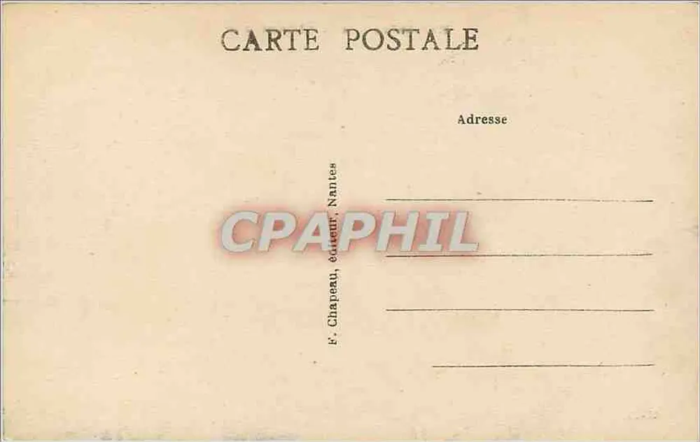 NANTES — O Ponte Transbordeur — F. Chapeau, Nantes - Verso