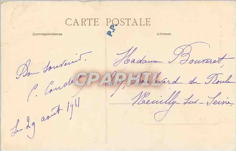 Blois — Die Fontaine de la Place Victor-Hugo — anonymer Verlag, Nr. 93 - Rückseite