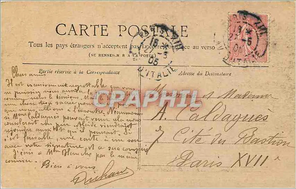 Paris — Le Square et le Musée de Cluny — Collection Petit Journal - Verso