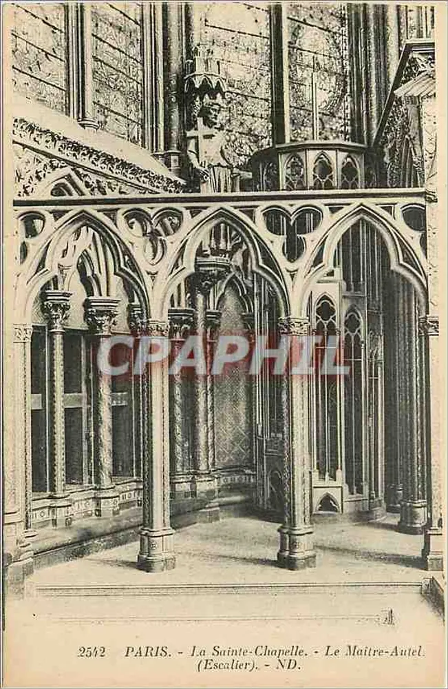 Paris - La Sainte-Chapelle - Le Maître-Autel - Recto