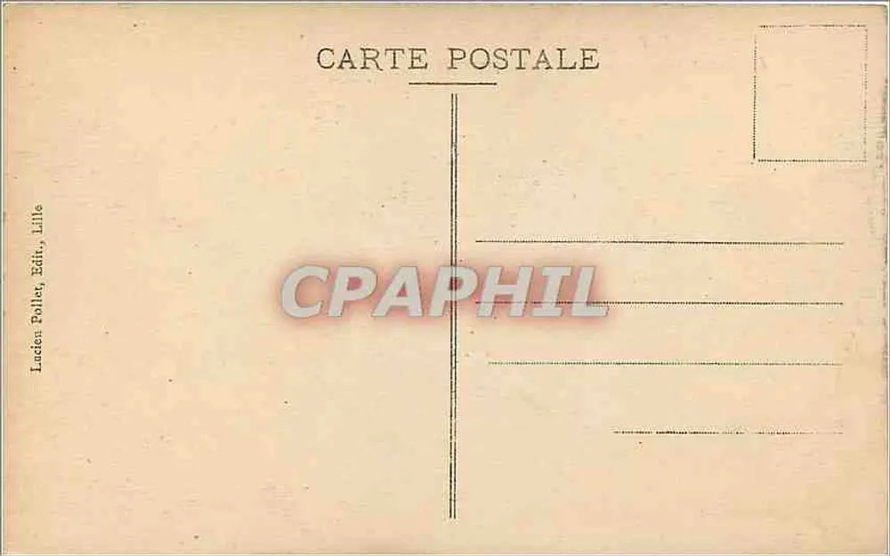 Lille - Die Grande Place, Eingang zur Rue Esquermoire — Lucien Poller, Lille, n° 59 - Rückseite