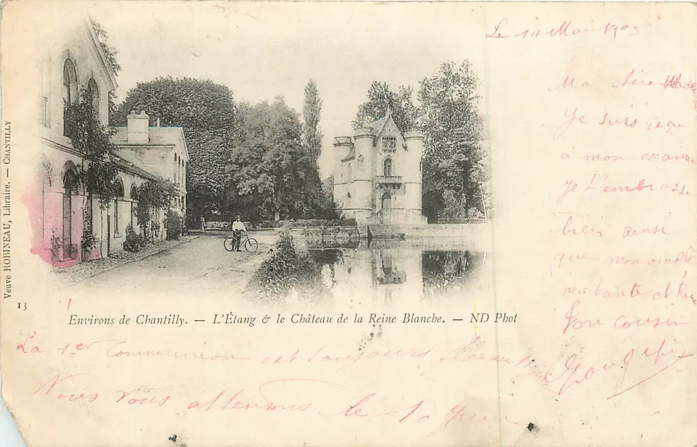 Umgebung von Chantilly — Der See & das Schloss der Weißen Königin — ND Phot - Vorderseite