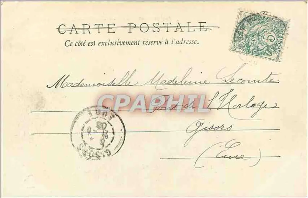 La Bourboule — Vista panoramica — editore Hennard, n°50 - Verso