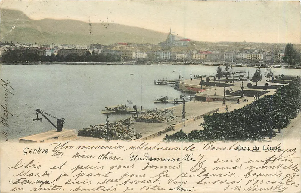 Genebra — Quai do Léman — editor M. Stekampf, n° 107 - Frente