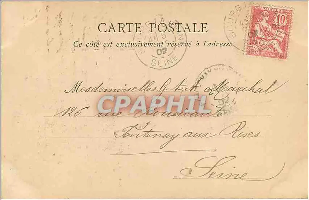 Park von Petit Trianon — Die Farm — ND Phot - Rückseite