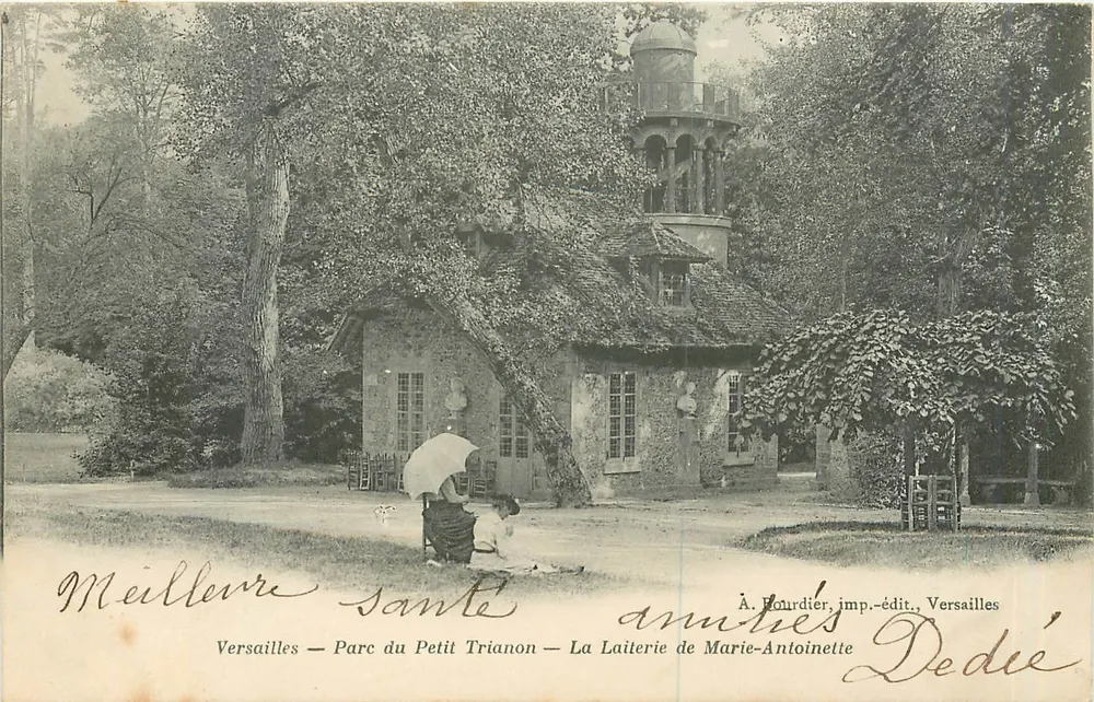 Versailles — Park des Petit Trianon — Die Milchstube von Marie-Antoinette — A. Hourdier, Verleger, Versailles - Vorderseite