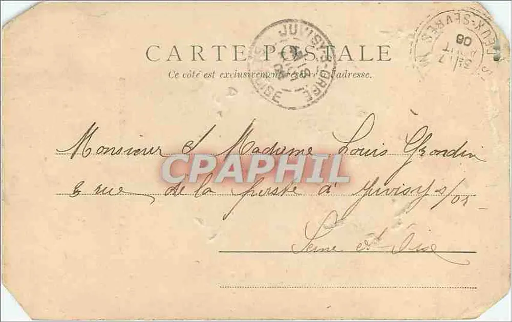 Poitou — Scènes rurales IV. Laboureur au repos — Éditeur Poitou, n° 2/16 - Verso