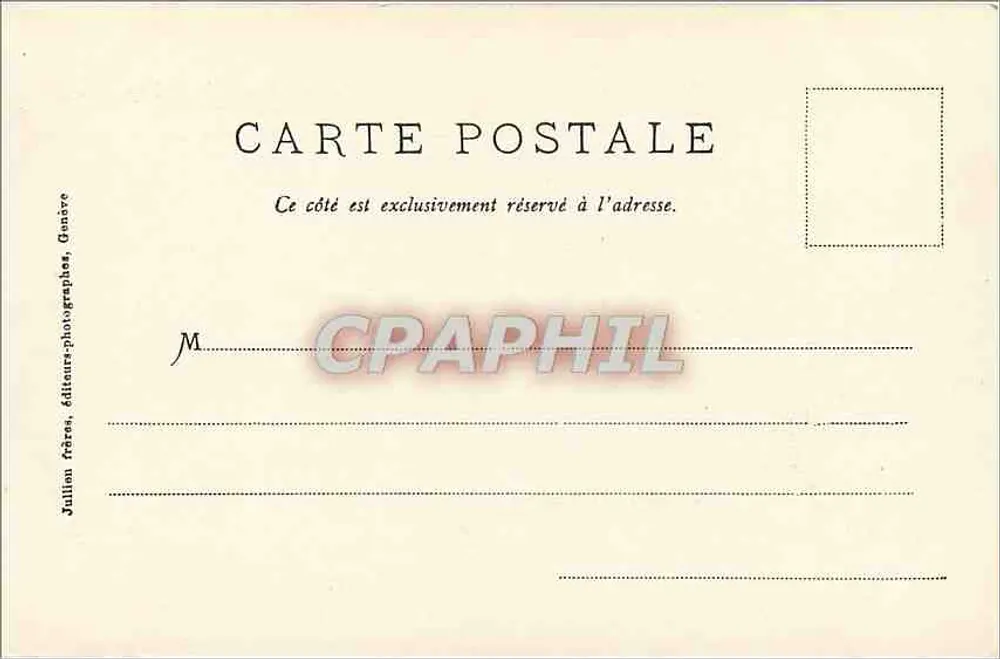 Isla de Clarens y la Dent du Midi — J.J. 2999 — editor Jullion Frères, Ginebra - Reverso
