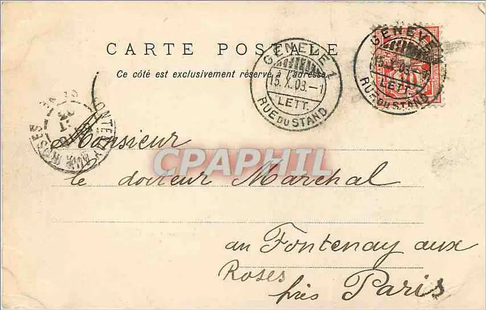 Jalouvre en Pointe Blanche gezien vanaf Cenis — Fred. Besson, Parijs, n°102 - Achterkant