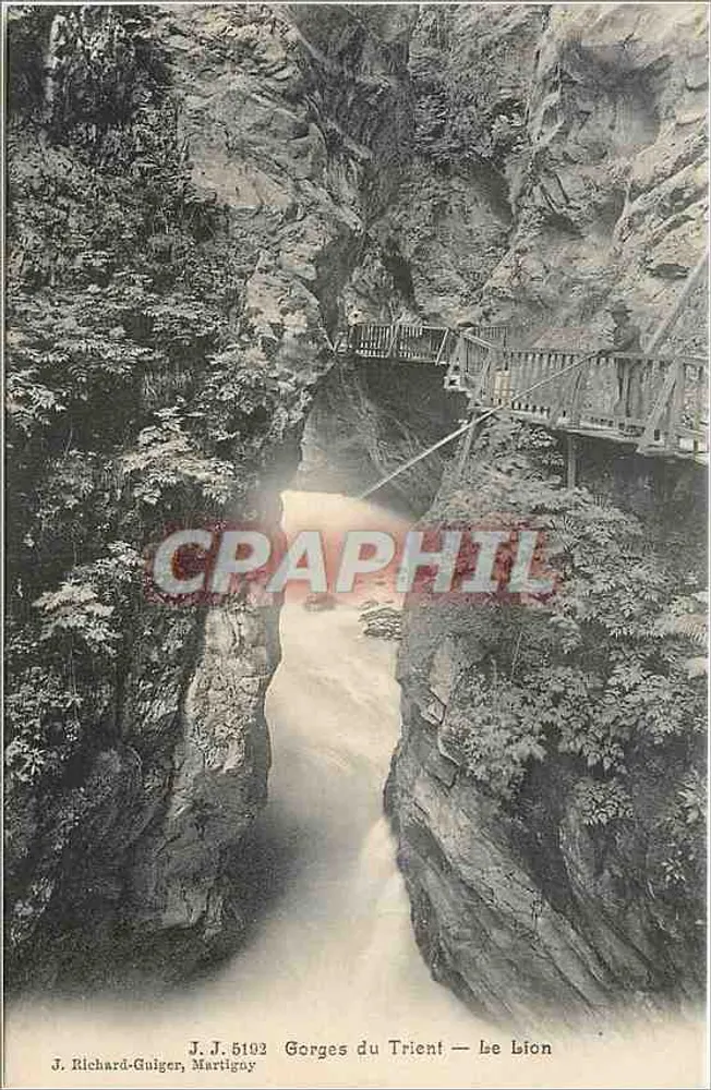 Gorges do Trient — O Leão — J. J. Richard-Guigen, Martiguy - Frente