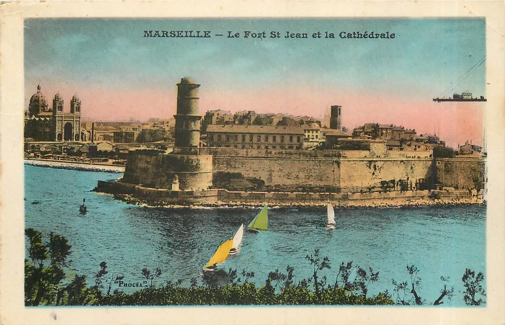 Marseille — Le Fort St Jean et la Cathédrale — Procéa - Recto