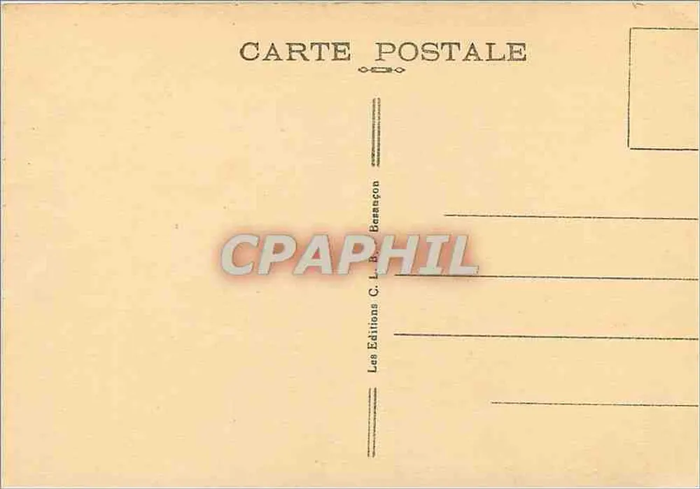 Champagnole bis Nozeroy (Jura) — Der Entre-Porte-Pass — Editionen C. L. Berançon - Rückseite