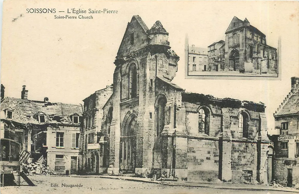 Soissons — A Igreja de São Pedro — Edit. Nougarède - Frente