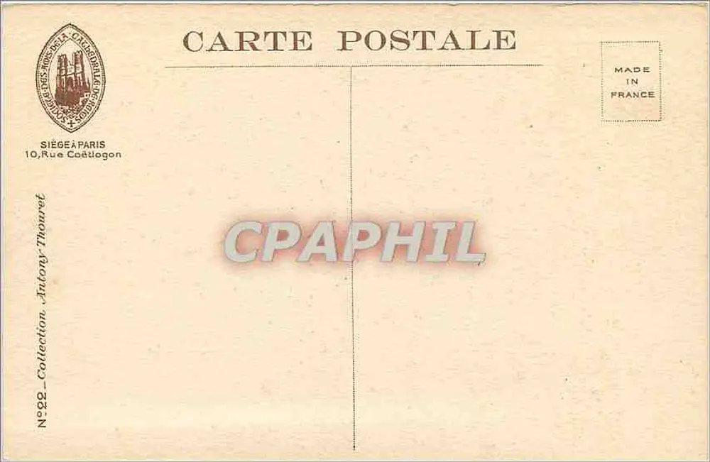 Reims - Contrefortes da abside - Catedral - Dez. 1918 - Verso