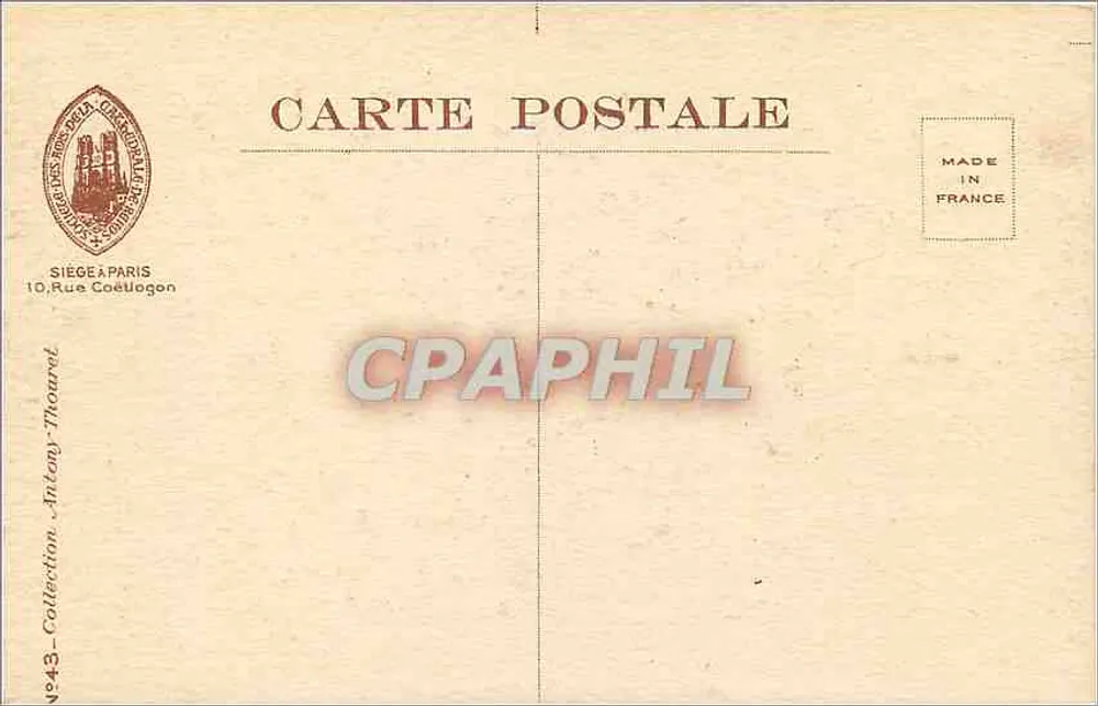 Reims - Kathedrale: Der Portique Saint-Sixte, Nordfassade — Dez. 1918 — Verlag Reims Kathedrale - Rückseite