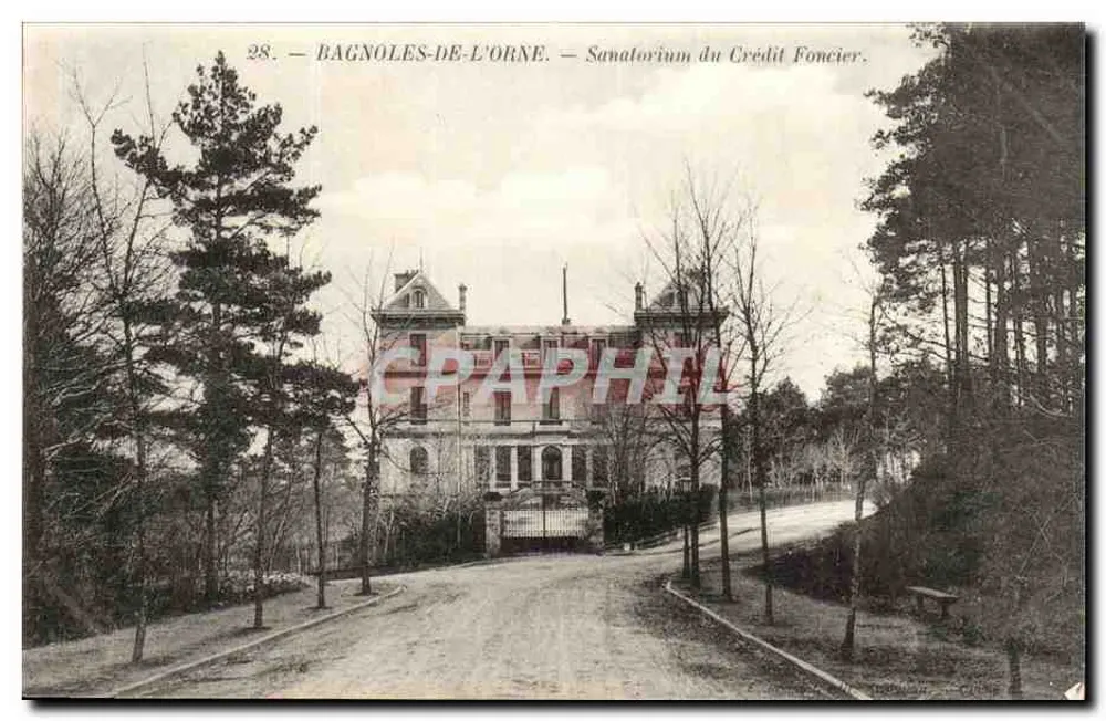 Bagnolles-de-l'Orne — Sanatorium du Crédit Foncier — éditeur Tournier & Cie, n°28 - Recto