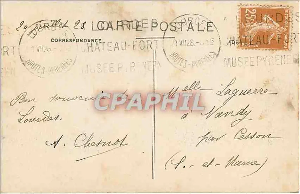 Lourdes - A Basílica, vista lateral — Editor Esson, n°81 - Verso