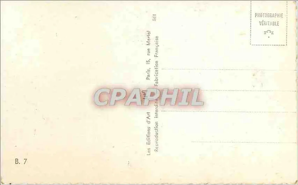 Santa Bernadette — estátua por Fr. M. Bernard — Yvon - Verso