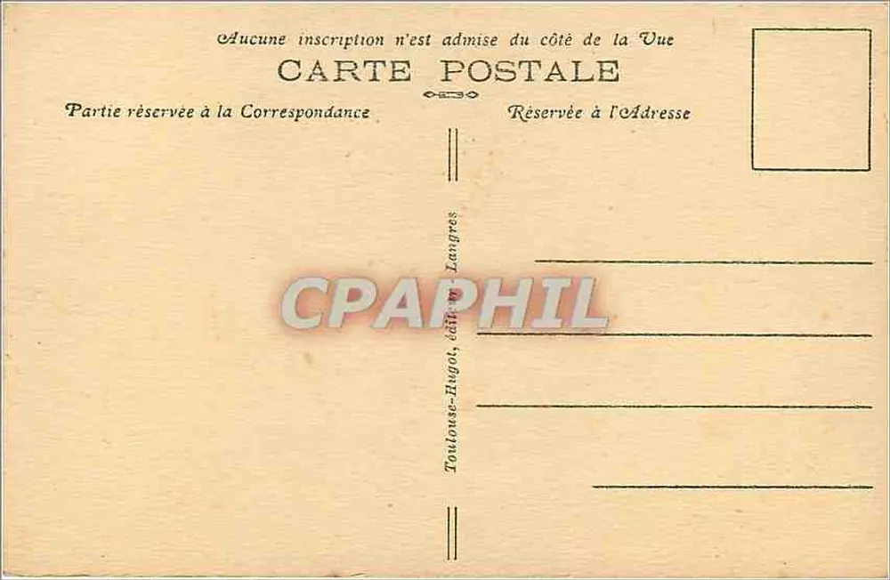 Langres — Kapelle Notre-Dame de la Délivrance — Verlag Toulouse-Hugol - Rückseite